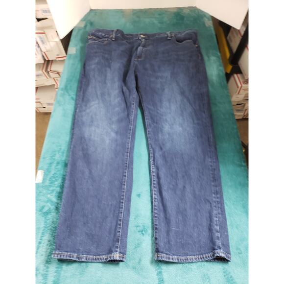 Polo Ralph Lauren Jeans Size 46x32 Mens Blue Pants Denim Stretch Straight - Picture 1 of 15